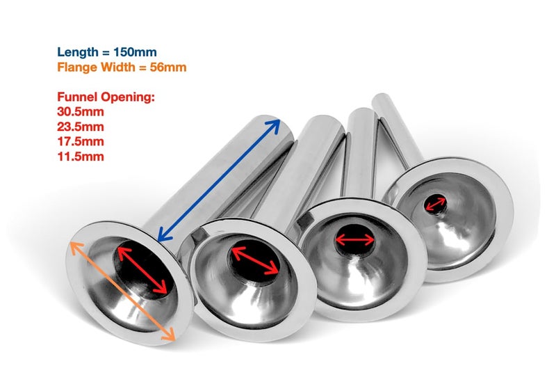 Tesor #5 Stainless Steel Sausage Stuffing Tubes for Meat Grinder (Set of 4) - Image 5